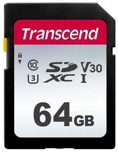 Карта памяти Transcend SDXC 64Gb Class10 TS64GSDC300S 300S w/o adapter 538769668