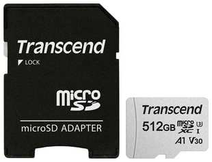 Карта памяти Transcend microSDXC 512Gb Class10 TS512GUSD300S-A 300S + adapter 538769684