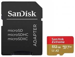 Карта памяти Sandisk microSD 512Gb Class10 SDSQXA1-512G-GN6MA Extreme + adapter 538769859