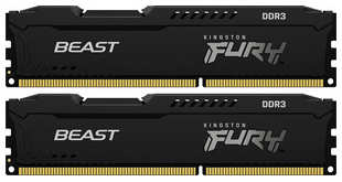 Память оперативная Kingston 8GB DDR3 DIMM FURY Beast (KF318C10BBK2/8)