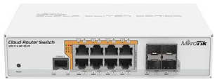 Коммутатор MikroTik CRS112-8P-4S-IN 8G 4SFP 8PoE+ управляемый (CRS112-8P-4S-IN)