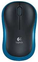 Мышь Logitech M185 Blue-Black (910-002239)