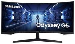 Монитор Samsung 34'' Odyssey G5 C34G55TWWI черный VA LED 1ms 21:9 34″ Odyssey G5 C34G55TWWI черный VA LED 1ms 21:9 (LC34G55TWWIXCI)