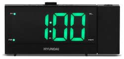 Радиобудильник Hyundai H-RCL243 LCD проек.изоб. подсв:зеленая часы:цифровые FM