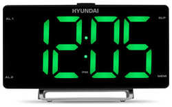 Радиобудильник Hyundai H-RCL246 LCD подсв:зеленая часы:цифровые FM