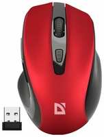 Мышь беспроводная Defender Prime MB-053 red (USB, 6 кнопок, оптическая, 1600dpi) (52052)