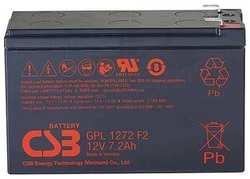 Батарея CSB 12V 7.2Ah CSB GPL1272 F2, клемма 7мм (GPL1272 F2)