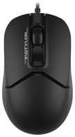 Мышь A4Tech Fstyler FM12S черный оптическая (1200dpi) silent USB (3but) (FM12S BLACK) (FM12S BLACK)