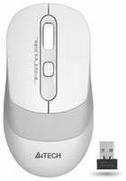 Мышь беспроводная A4Tech Fstyler FG10S white / grey (USB, оптическая, 2000dpi, 3but, silent) (FG10S WHITE)