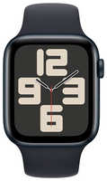 Смарт-часы Apple Watch SE 2023 A2723 44мм OLED корп.темная ночь Sport Band рем.темная ночь разм.брасл.:140-190мм (MRE73LL/A)