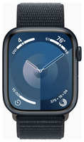 Смарт-часы Apple Watch Series 9 A2980 45мм OLED корп.темная ночь Sport Loop рем.темная ночь разм.брасл.:145-220мм (MR9C3LL / A) (MR9C3LL/A)