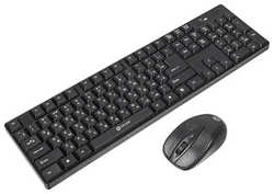 Комплект (клавиатура+мышь) беспроводной Oklick 210M клавиатура:, мышь: USB беспроводная (612841)