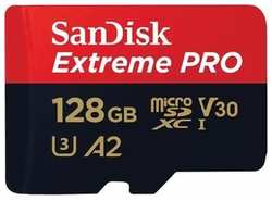 Карта памяти Sandisk Extreme Pro microSD UHS I Card 128GB for 4K Video on Smartphones, Action Cams & Drones 200MB / s Read, 90MB / s Write (SDSQXCD-128G-GN6MA)