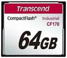 Карта памяти Transcend 64GB, CF Card, MLC, Embedded (TS64GCF170)