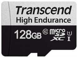 Карта памяти Transcend 128GB microSD w/ adapter U1, High Endurance (TS128GUSD350V)