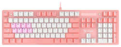 Клавиатура A4Tech Bloody B800 Dual Color механическая розовый / белый USB for gamer LED (B800 PINK)