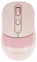 Мышь A4Tech Fstyler FB10C розовый оптическая (2400dpi) беспроводная BT / Radio USB (4but) (FB10C BABY PINK)