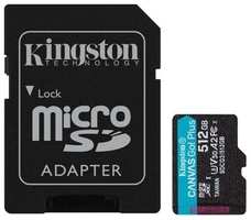Флеш карта Kingston microSDXC 512Gb Class10 SDCG3 / 512GB Canvas Go! Plus + adapter (SDCG3 / 512GB) (SDCG3/512GB)