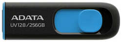 Флеш диск A-DATA 256Gb DashDrive UV128 AUV128-256G-RBE USB3.0 черный / синий
