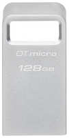 Флеш Диск Kingston 128Gb DataTraveler Micro DTMC3G2 / 128GB USB3.0 серебристый (DTMC3G2/128GB)