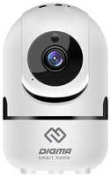Видеокамера Digma DiVision 201 2.8-2.8мм цветная корп.:белый (DV201)