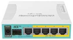 Роутер MikroTik hEX PoE (RB960PGS) 10/100/1000BASE-TX/SFP