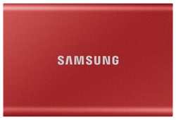 SSD накопитель Samsung 1TB Т7 Portable MU-PC1T0R, V-NAND, USB 3.2 Gen 2 Type-C [R / W - 1000 / 1050 MB / s] Red (MU-PC1T0R/WW)