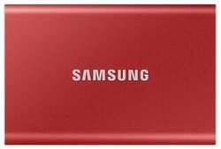 Твердотельный накопитель Samsung External SSD T7, 2000GB, USB Type-C, Red (MU-PC2T0R / WW) (MU-PC2T0R/WW)