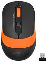 Мышь A4Tech Fstyler FG10 черный / оранжевый оптическая (2000dpi) беспроводная USB (4but) (FG10 ORANGE)