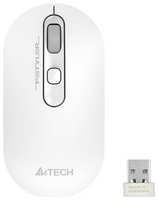 Мышь A4Tech Fstyler FG20 белый оптическая (2000dpi) беспроводная USB для ноутбука (4but) (FG20 WHITE)