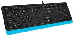 Клавиатура A4Tech Fstyler FK10 черный / синий USB (FK10 BLUE)
