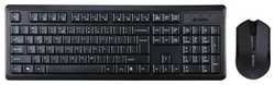 Комплект клавиатура и мышь A4Tech V-Track 4200N клав-черный мышь-черный USB беспроводная Multimedia
