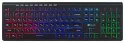 Клавиатура Oklick 490ML черный USB slim Multimedia LED