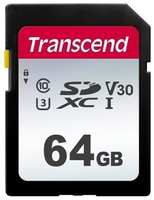 Карта памяти Transcend SDXC 64Gb Class10 TS64GSDC300S 300S w/o adapter