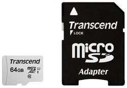 Карта памяти Transcend microSDXC 64Gb Class10 TS64GUSD300S-A + adapter