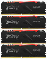 Память оперативная Kingston 32GB DDR4 DIMM FURY Beast RGB (KF426C16BBAK4 / 32) (KF426C16BBAK4/32)