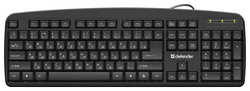 Клавиатура Defender Office HB-910 RU, черный, полноразмерная (45910)