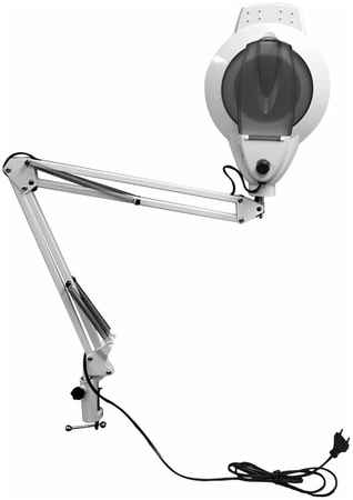 Лупа-лампа Kromatech бестеневая 5x, 100 мм, на струбцине, с подсветкой (120 LED) GF-501