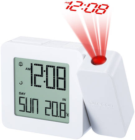 Часы проекционные Oregon Scientific RM338PX, с термометром, белые