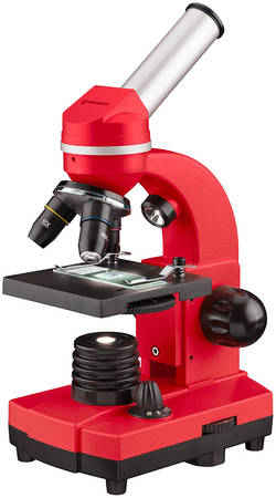 Микроскоп Bresser (Брессер) Junior Biolux SEL 40–1600x, красный 5892764
