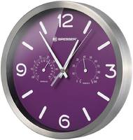 Часы настенные Bresser (Брессер) MyTime ND DCF Thermo / Hygro, 25 см, фиолетовые (76445)