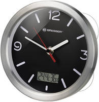 Часы Bresser (Брессер) MyTime Bath RC, водонепроницаемые, черные (74611)