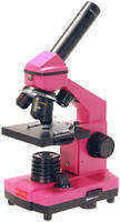 Микроскоп Микромед «Эврика» 40х–400х, фуксия, в кейсе