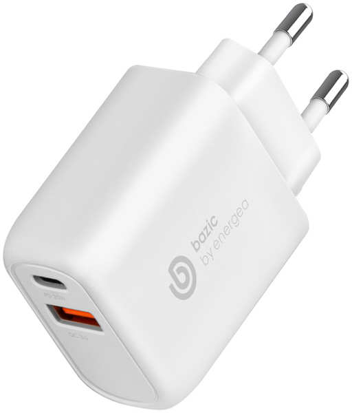 Сетевое зарядное устройство EnergEA Bazic GoPort USB-C + USB-A, PD, 20 Вт белый 657307144