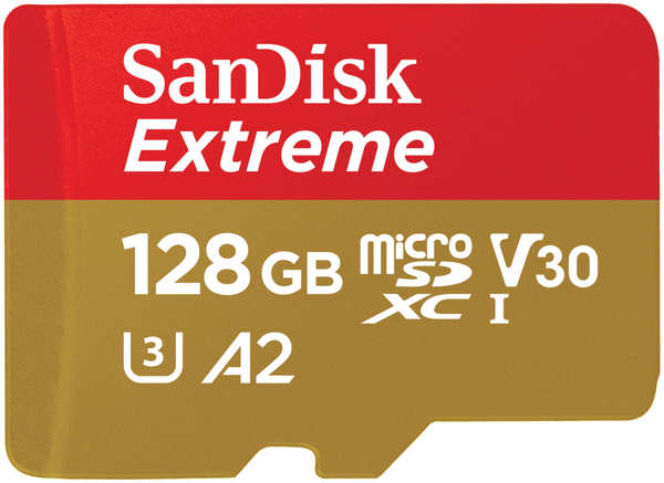 Карта памяти Sandisk Extreme microSDXC 128 ГБ