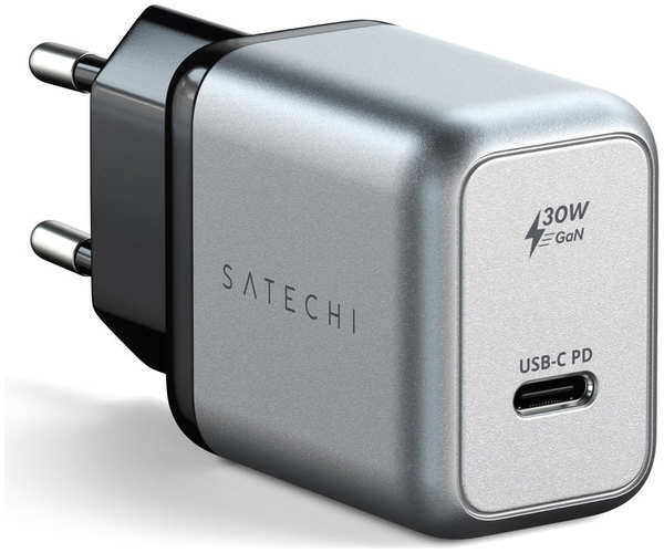 Сетевое зарядное устройство Satechi USB-C, 30 Вт космос