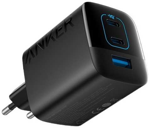Сетевое зарядное устройство Anker 336 2xUSB-C+USB-A, GaN, 67 Вт черный 657391958