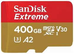 Карта памяти Sandisk Extreme microSDXC 400 ГБ красно-золотой
