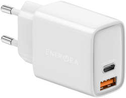 Сетевое зарядное устройство Deppa USB-C + USB-A, PD, 33Вт белый (CHR-AC-PS33EU)
