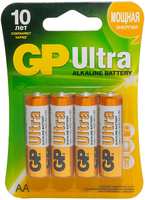 Батарейка GP Ultra Alkaline 15А, АА, 4 шт. (4891199027598)